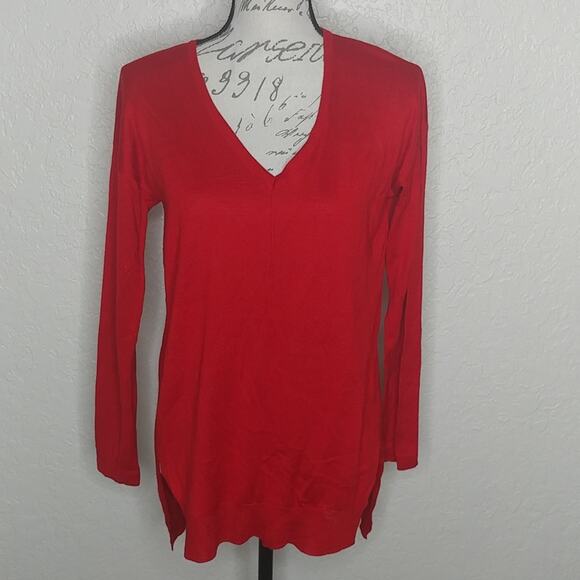 Cable & Gauge Sweaters - Cable & Gauge Sweater Red Size S